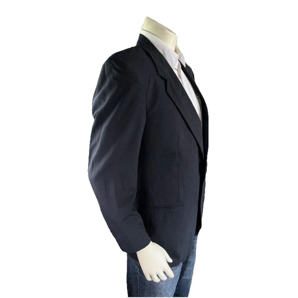 Lubiam Blazer Men 42R Cerruti 1881 Super 100s Coat Jacket Subtle Windowpane